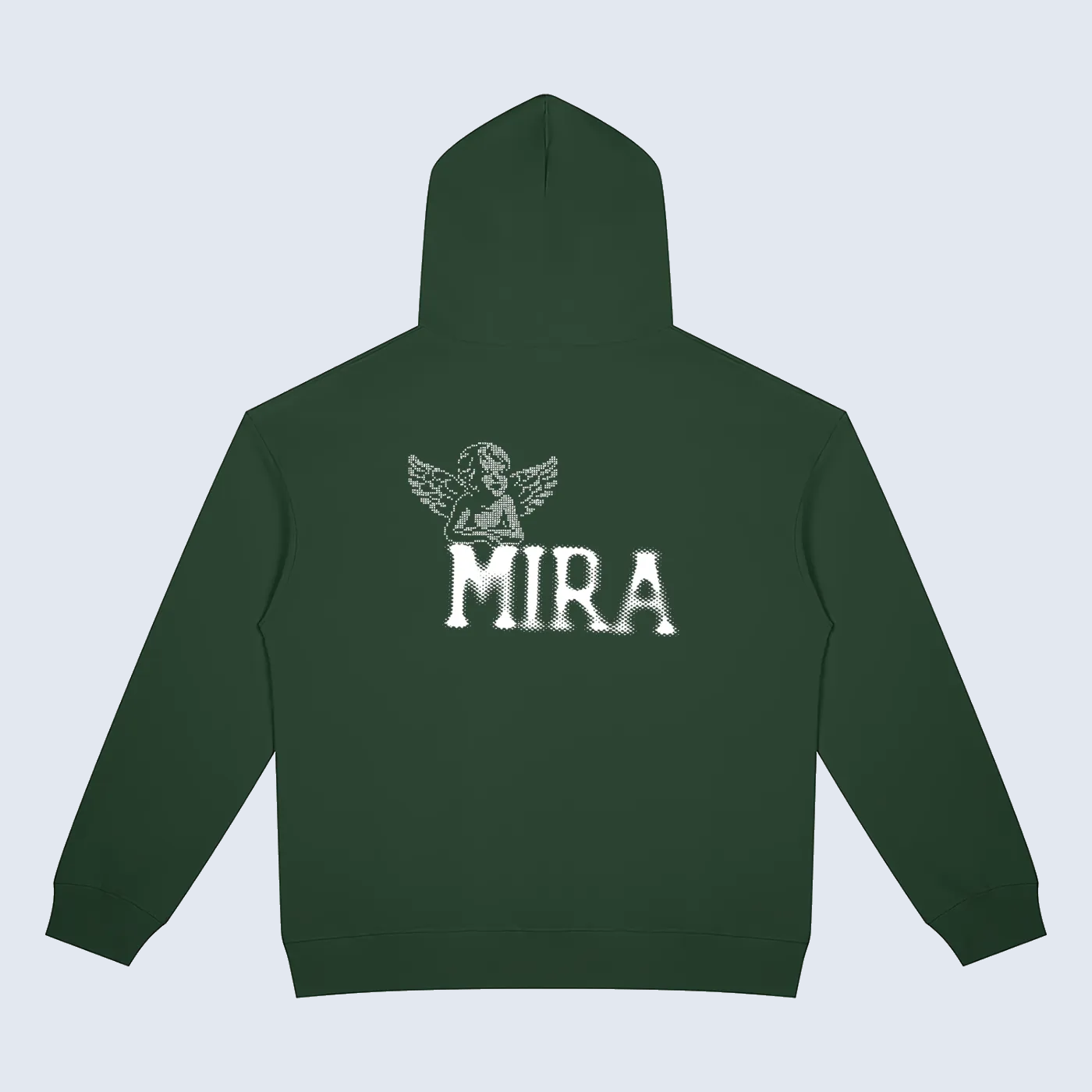 MIRA Angel Zip Hoodie — Forest product shot