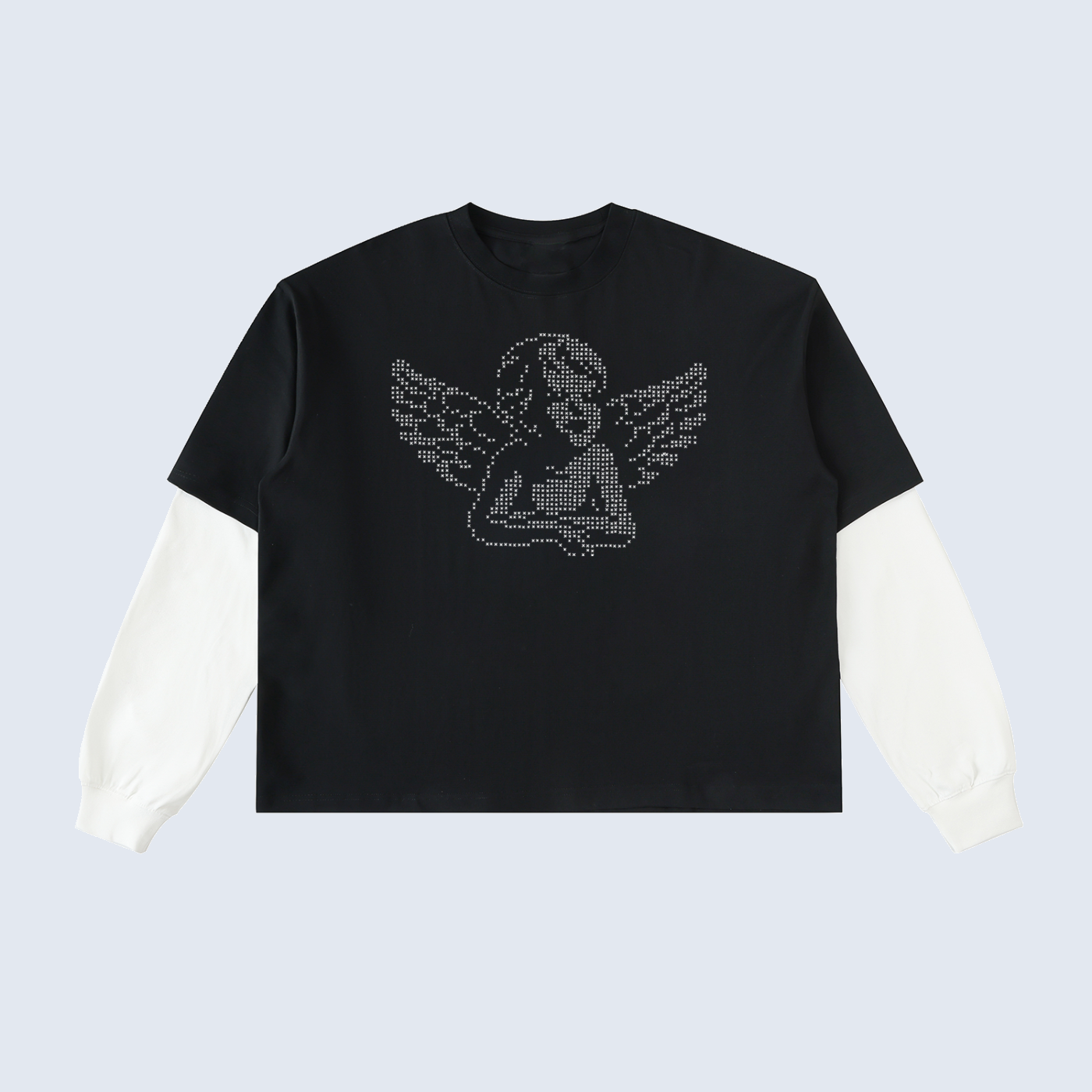 Angel Rhinestone Long Sleeve