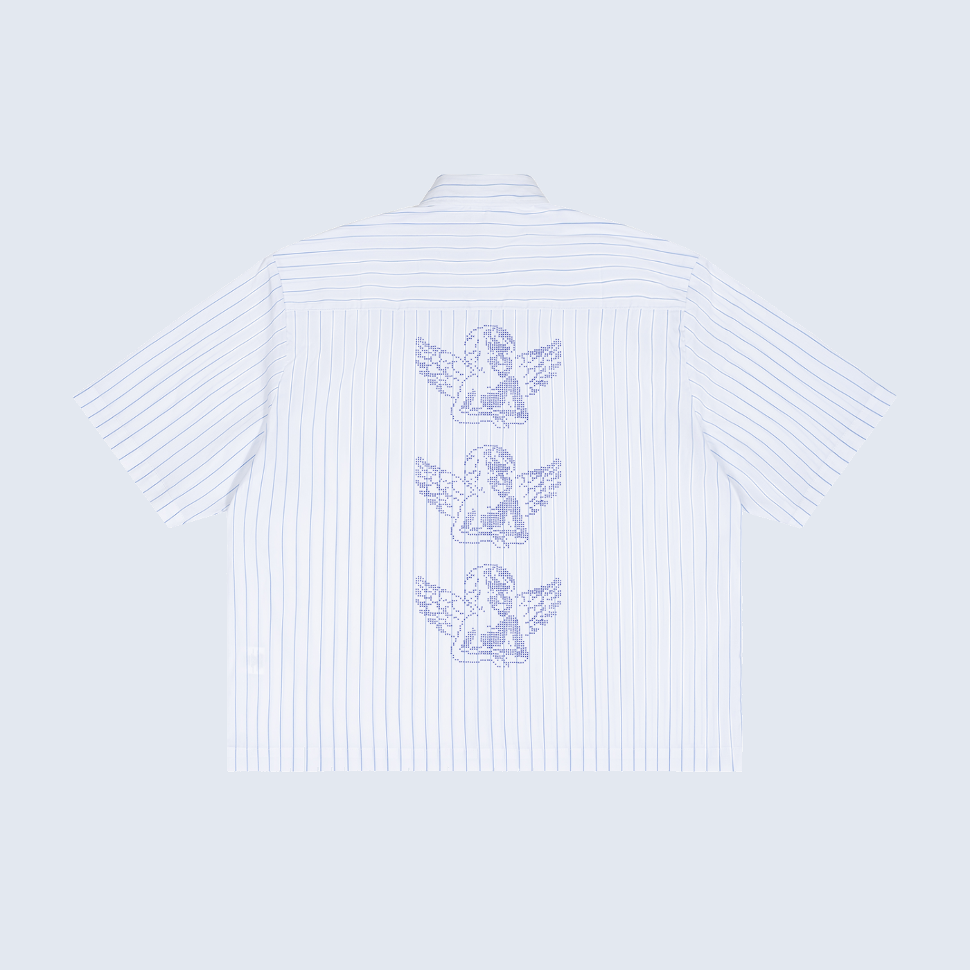 MIRA Pinstripe Shirt — White product shot